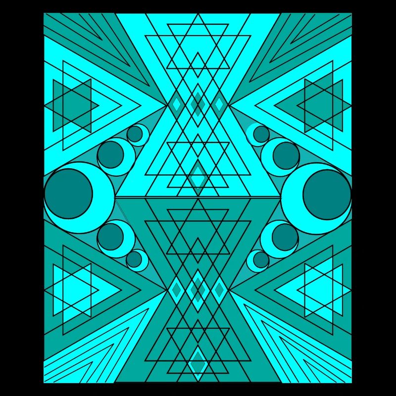 Heilige Geometrie türkis BytheManzanitas