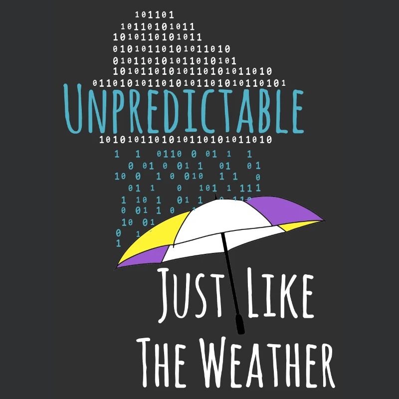 Non-binary raindrops non-binary PRIDE LGBT