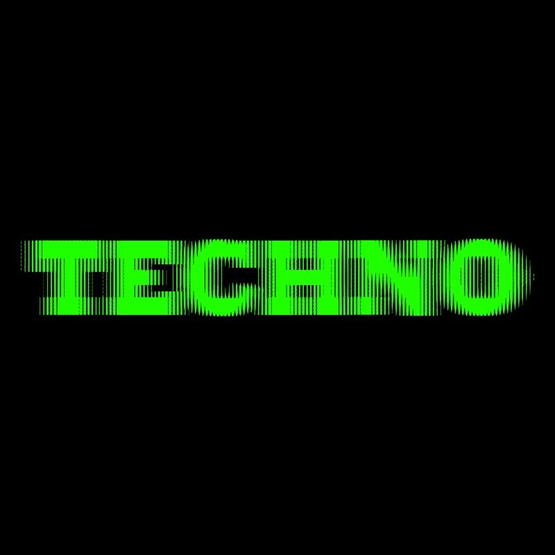Techno Glitch Grün