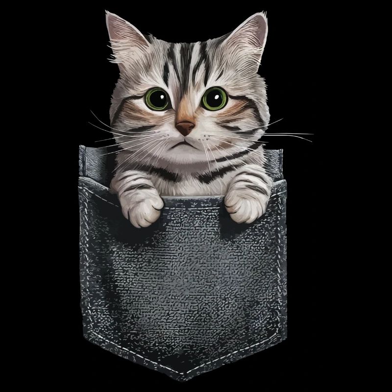 Orientalisch Kurzhaar Katze in der Tasche Geschenk