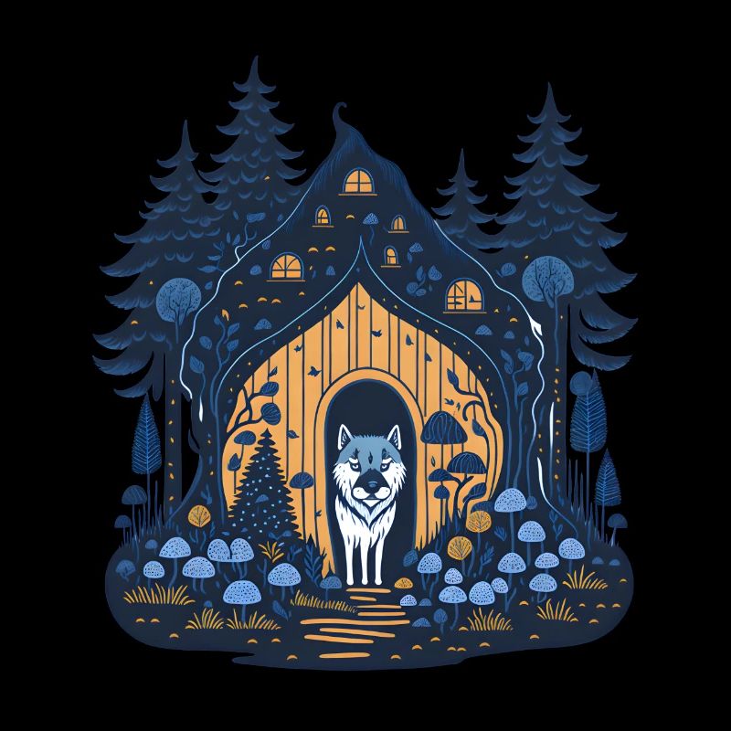 Wolf in a Cottage