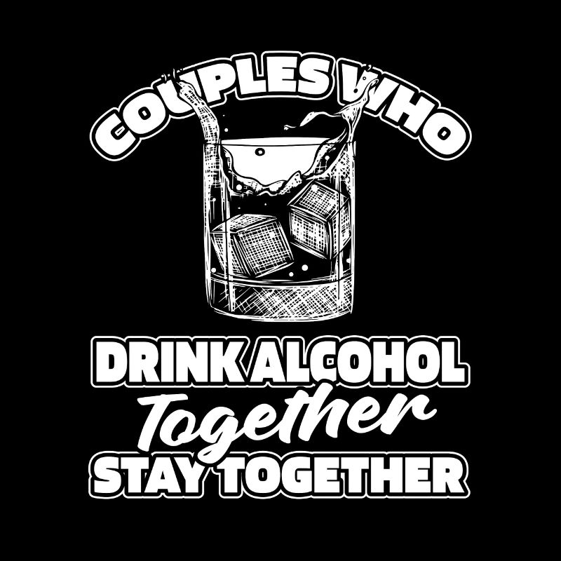 Drinking alcohol drinking couple
