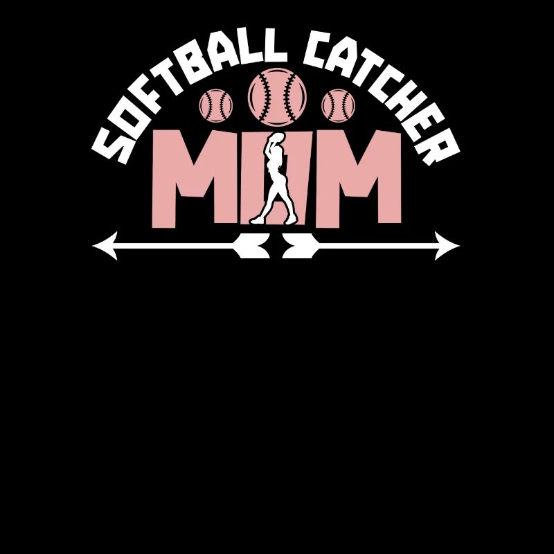 Softball Mutter Softball Catcher Mom