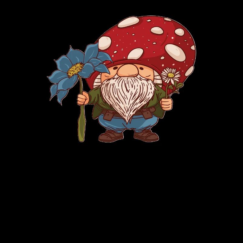 Cueilleurs de champignons Champignons Nain de champignons mignon