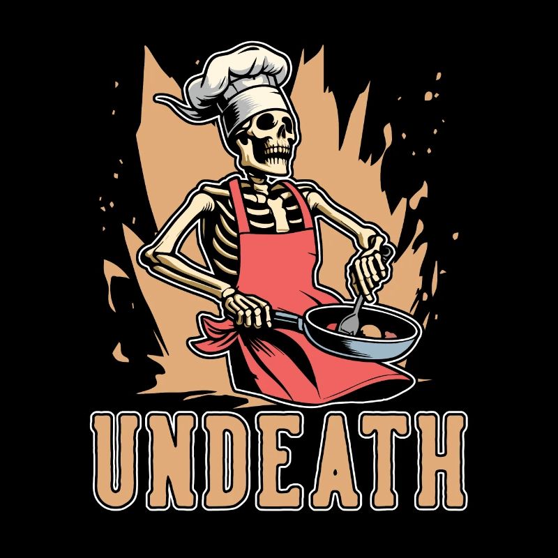 Chef Cooking Skeleton Undeath