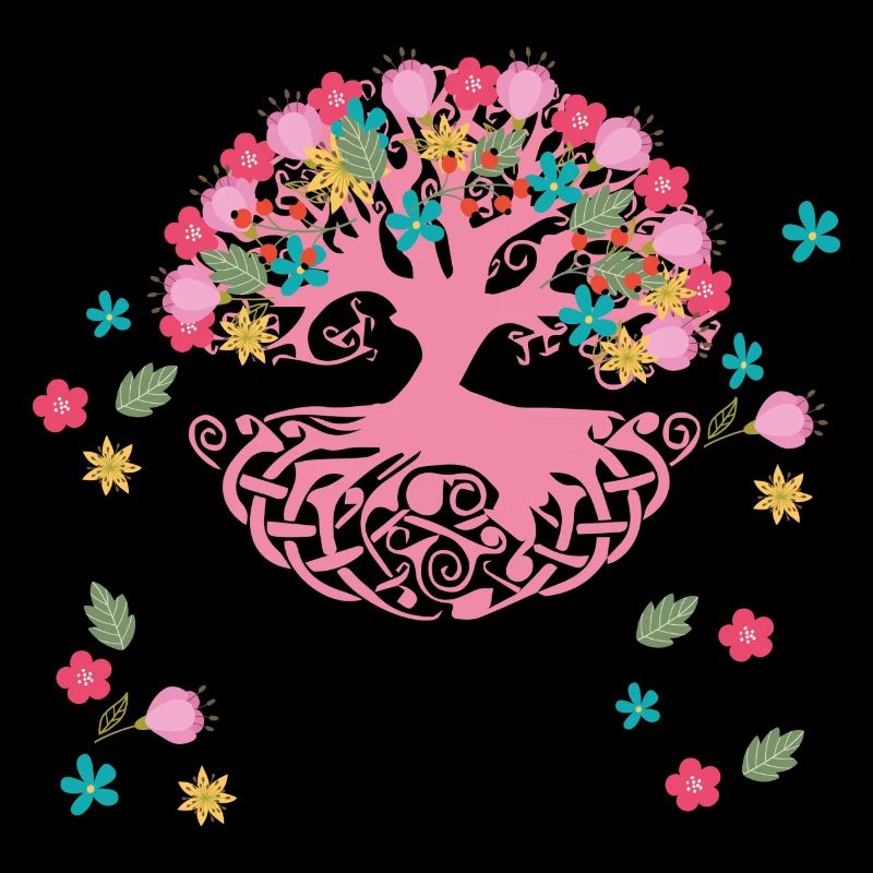Baum des Lebens,Runen,Keltische, lebensbaum,blumen