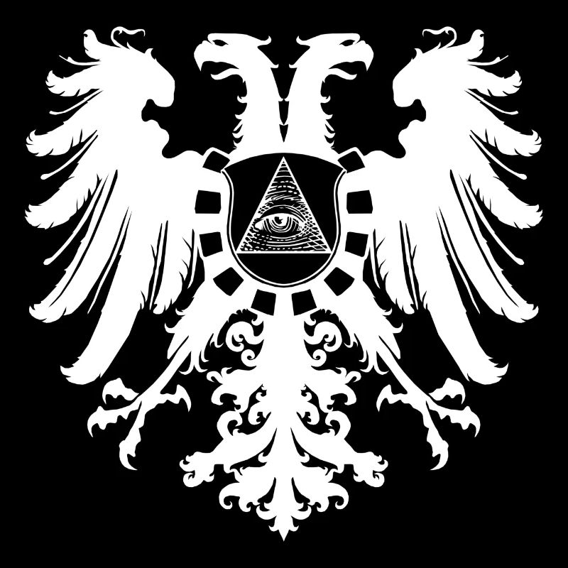 White Illuminati Eagle