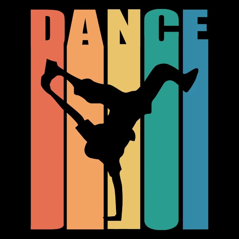 Retro Breakdancing Hip Hop Dance Breakdance Trick