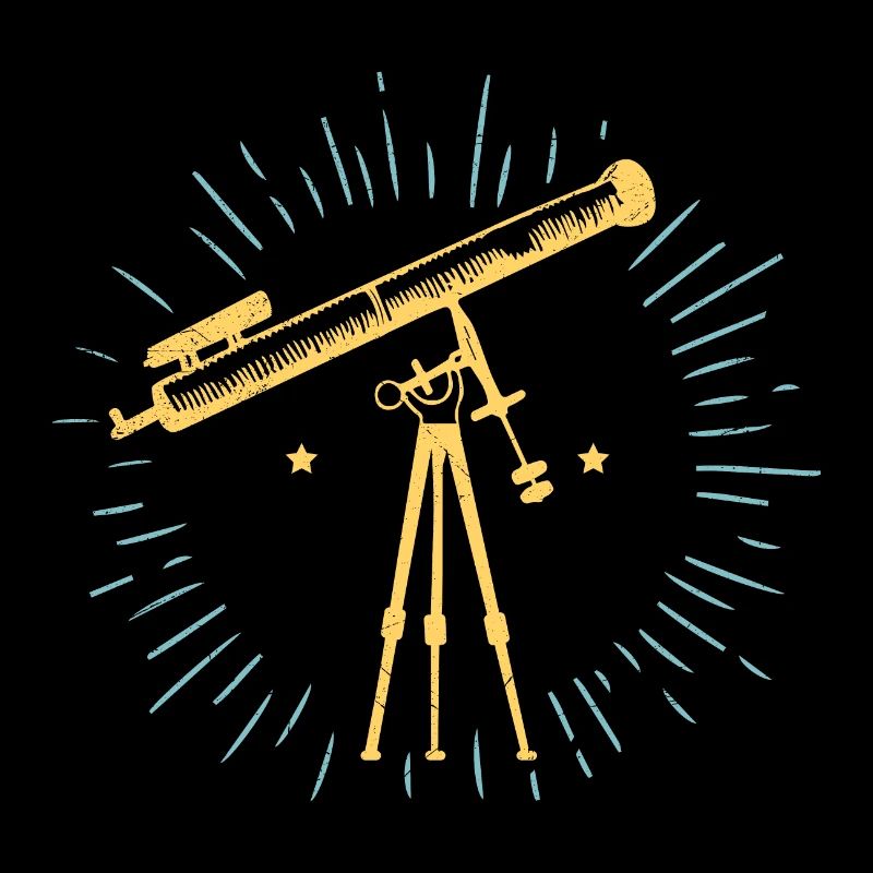 Telescope Retro Astronomy Gift Idea