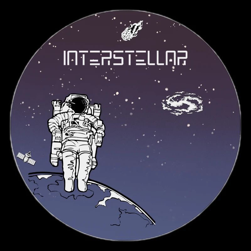 Interstellaire astronaute en orbite
