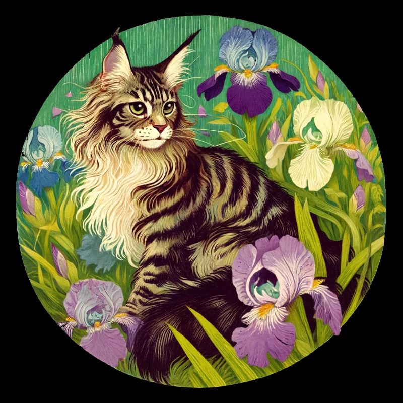 Brown Tabby Cat Iris