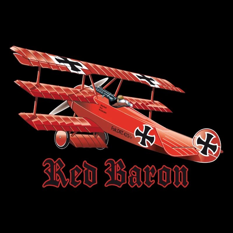 Red Baron (on clear Tshirt)