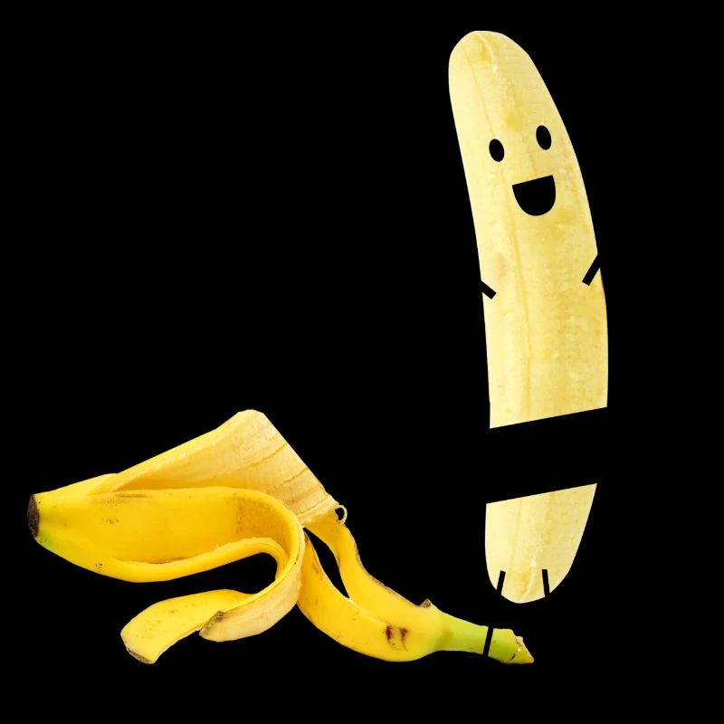 Lustige Banane nackt Striptease Geschenkidee