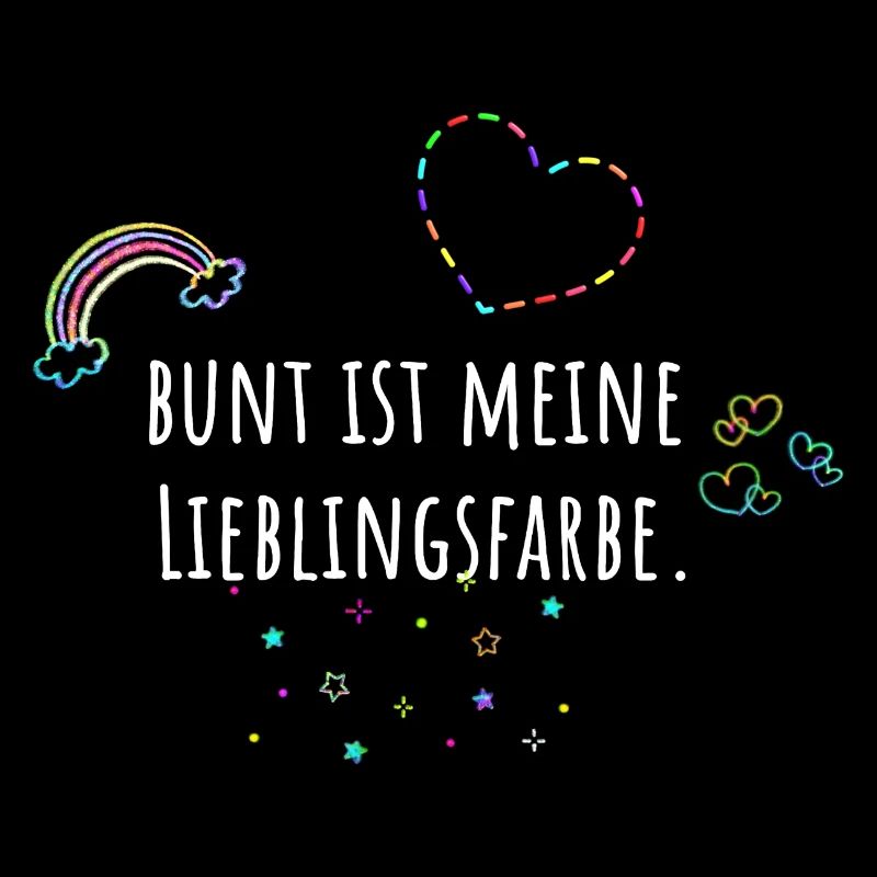 Bunt ist meine Lieblingsfarbe, bunt, Regenbogen