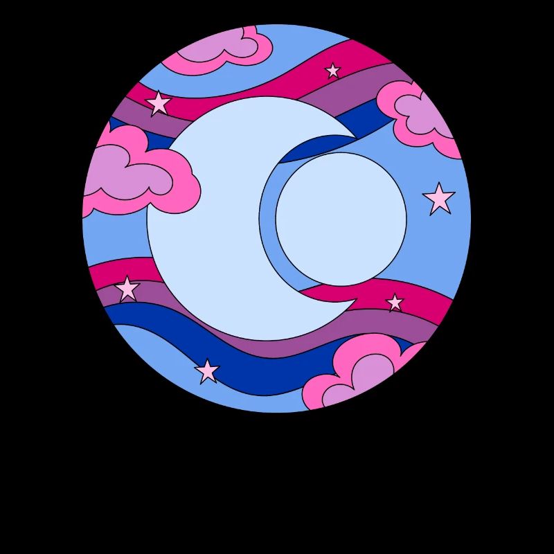 Bisexual Space Moon Bisexual Pride