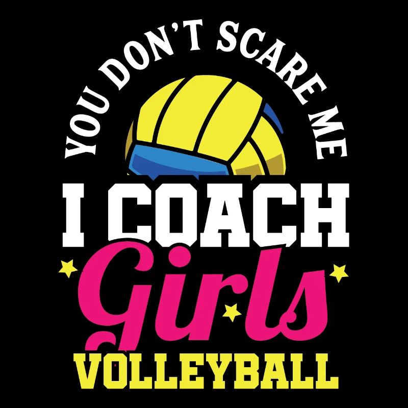 Mädchen Volleyball Trainer Lustig