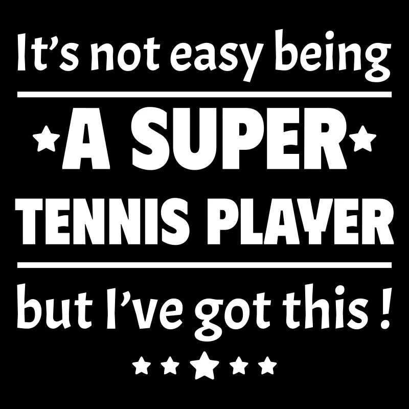 Es ist nicht einfach, ein super Tennisspieler