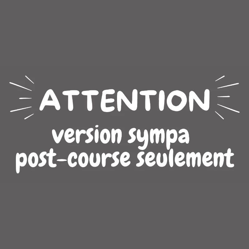 ATTENTION version sympa post course seulement, run