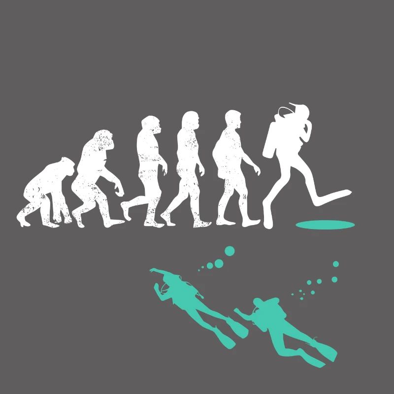 Evolution of Scuba Diver Evolution