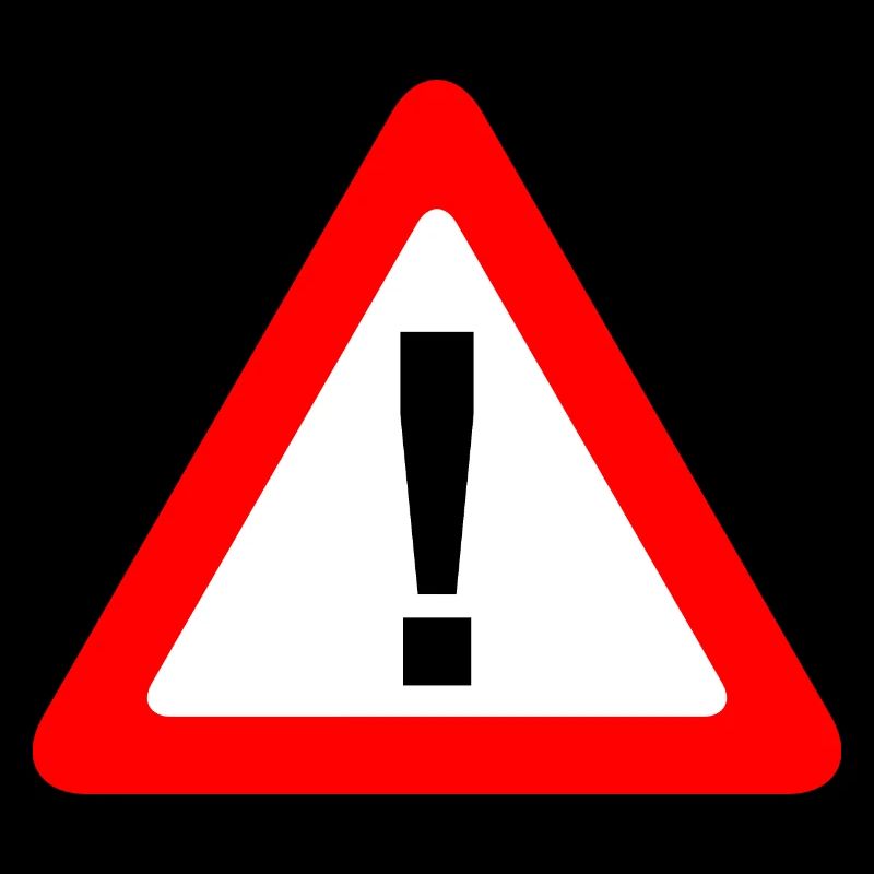 Traffic sign warning caution caution