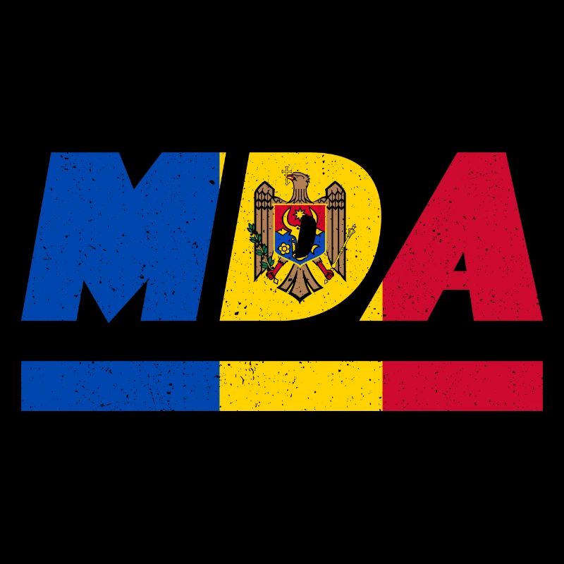 Moldova flag MDA flag