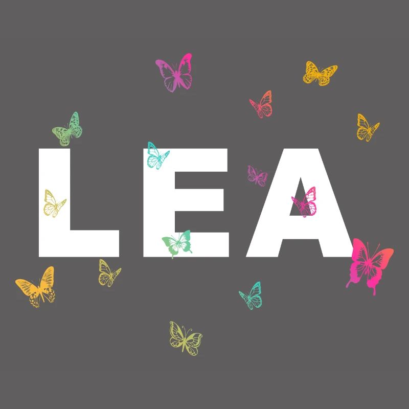 Lea - Schöner Name mit Schmetterlingen, Mädchen
