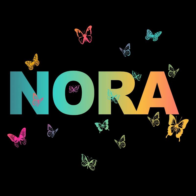 Nora - Beautiful name with butterflies