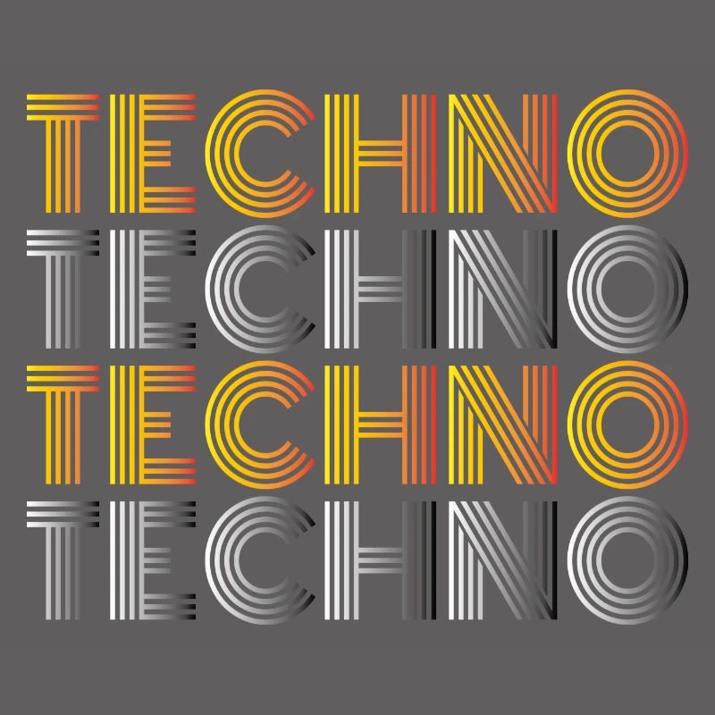 Techno Techno Techno Techno Techno chemise minimale