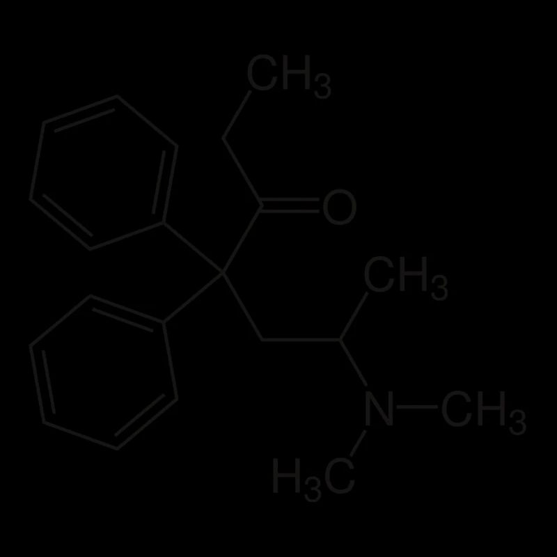 Methadone structural formula