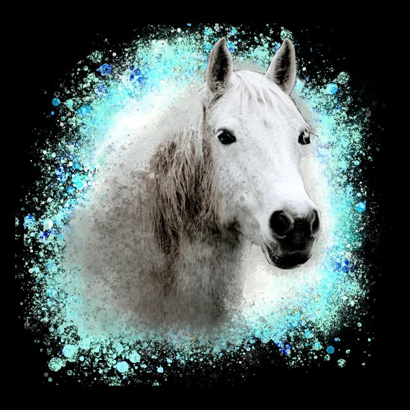 cheval , moisi ,graffiti , peinture,cheval blanc,