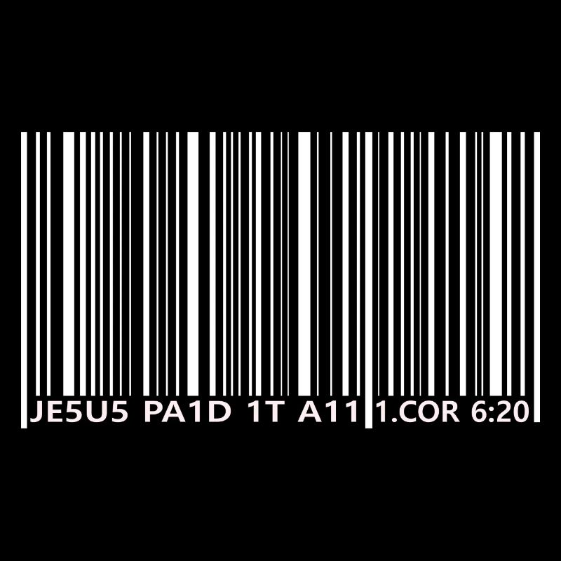 Jesus paid it all / Strichcode / 1. Korinther 6:20