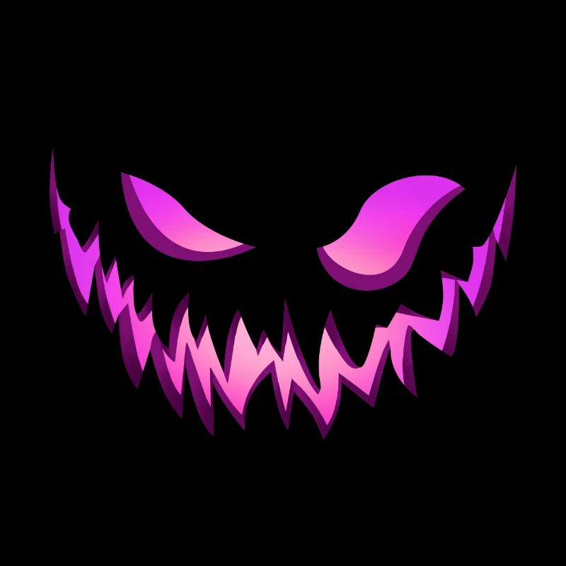 monstre, monstre effrayant, monstre violet