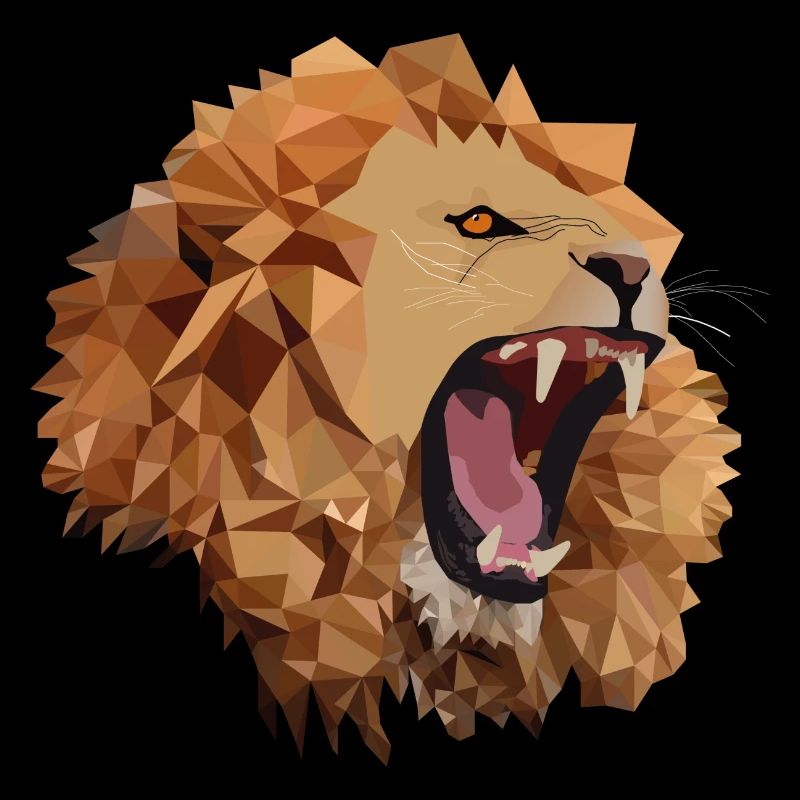 lion polygone