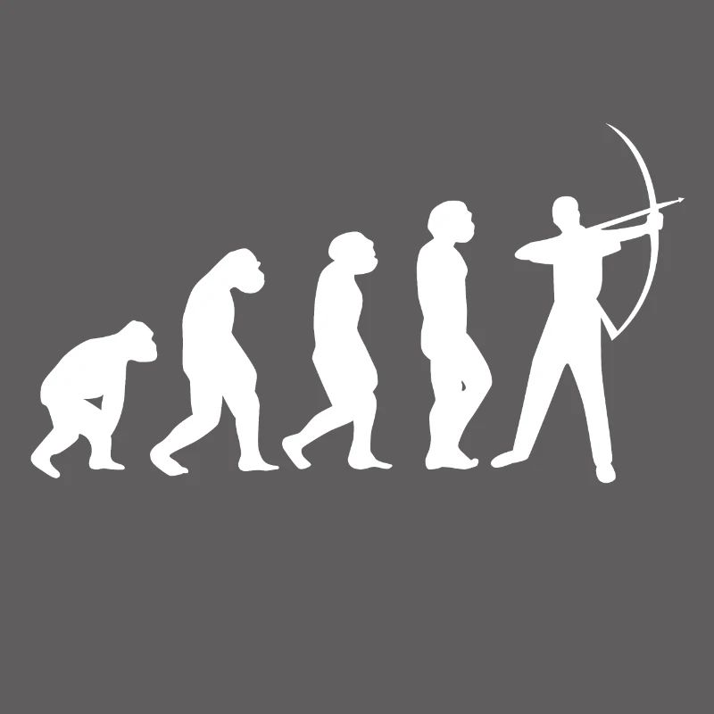 Evolution Bogenschütze Pfeil und Bogen
