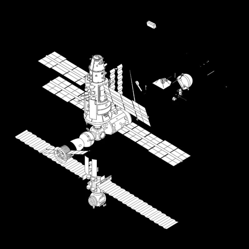 ISS satellite de l'espace NASA