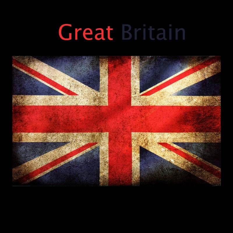 englische Flagge mit tollem Britan