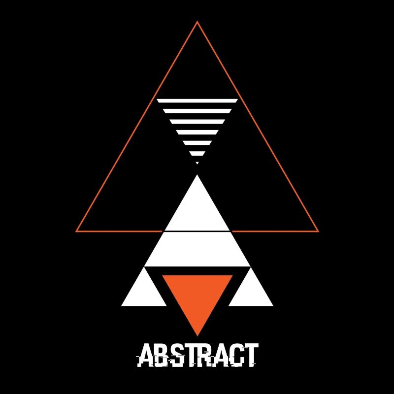Triangle Art Geometry Abstract Gift