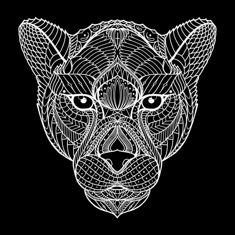 Black panther mandala