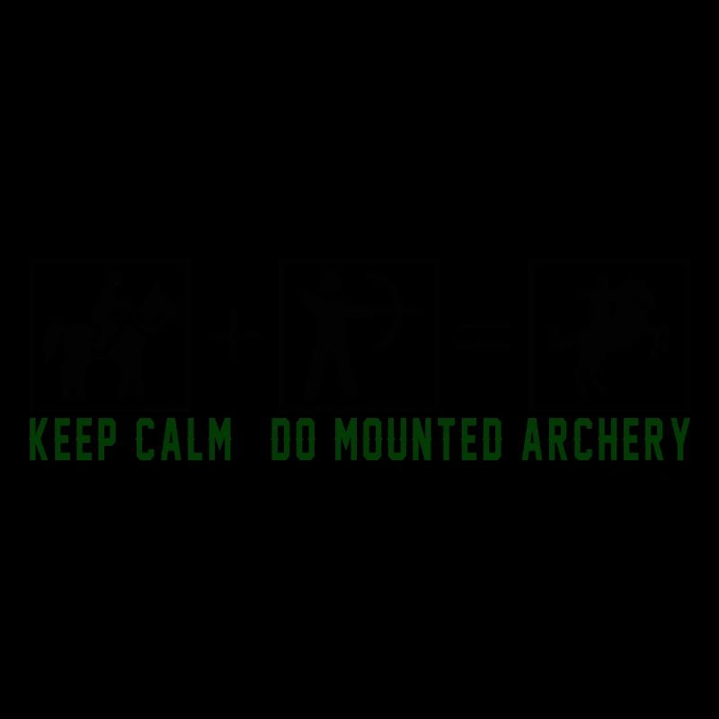 Tir à l'arc à cheval Keep Calm Do - noir
