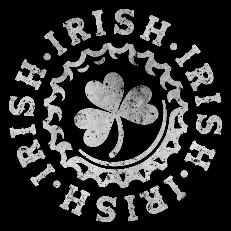 Trèfle irlandais en vert