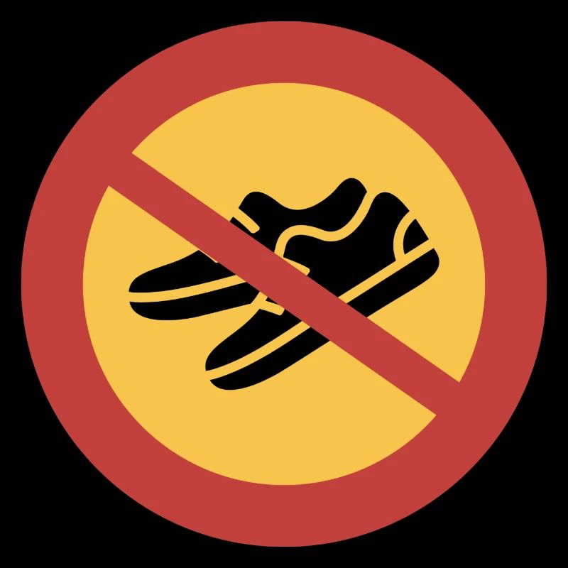 Interdiction des chaussures