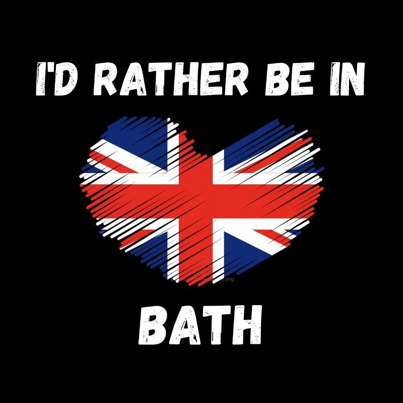 I’d Rather Be In Bath - Union Jack Heart