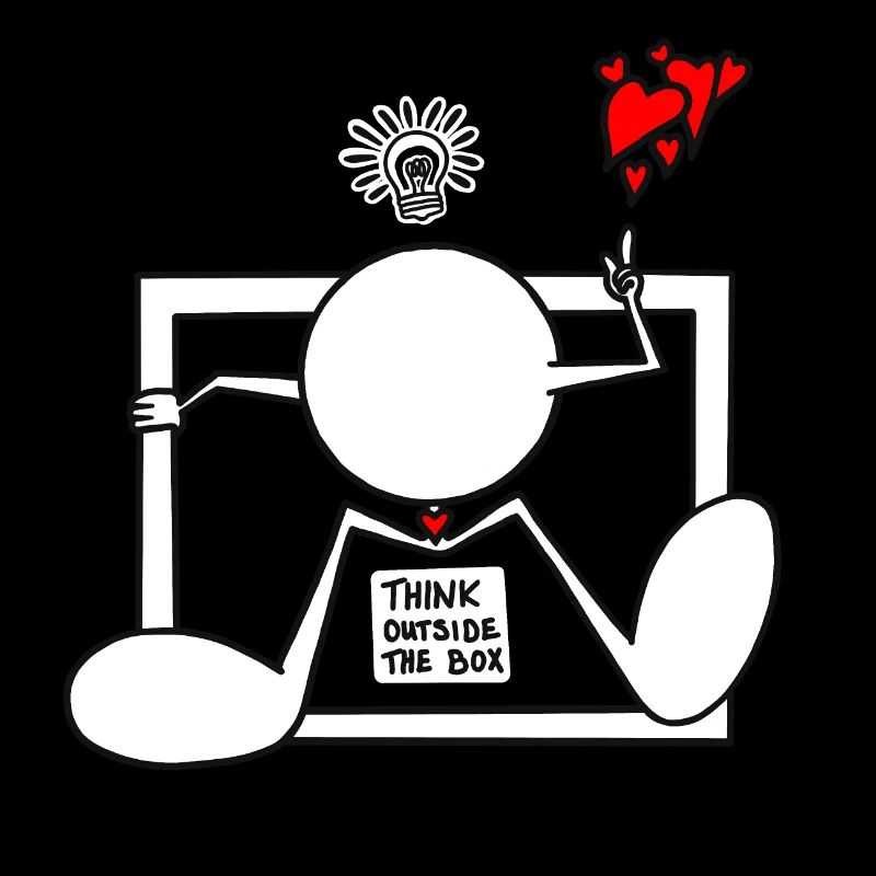 Think Outside The Box Plain Doodle