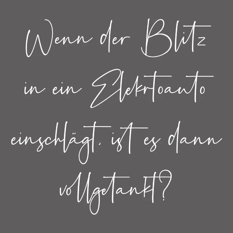 Wenn der Blitz in ein E Auto einschlägt getankt