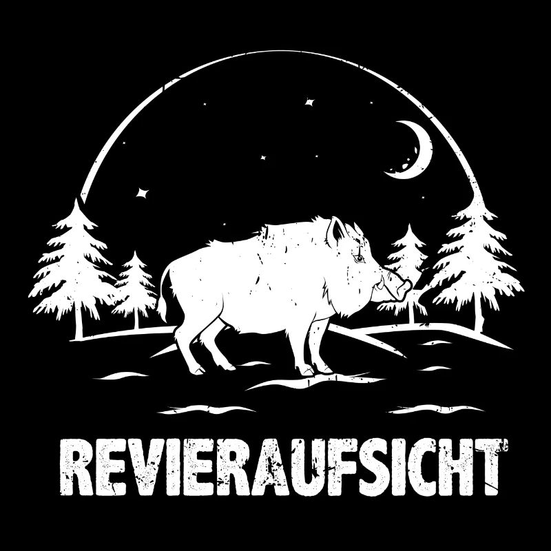 Jäger Jagd Geschenkidee Revieraufsicht Wildschwein
