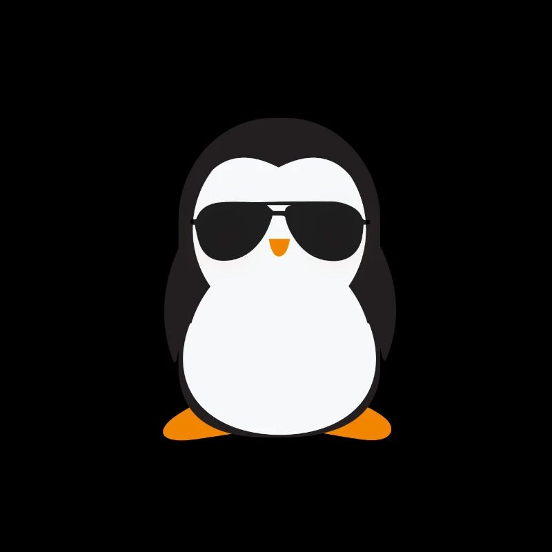 Cool penguin with sunglasses