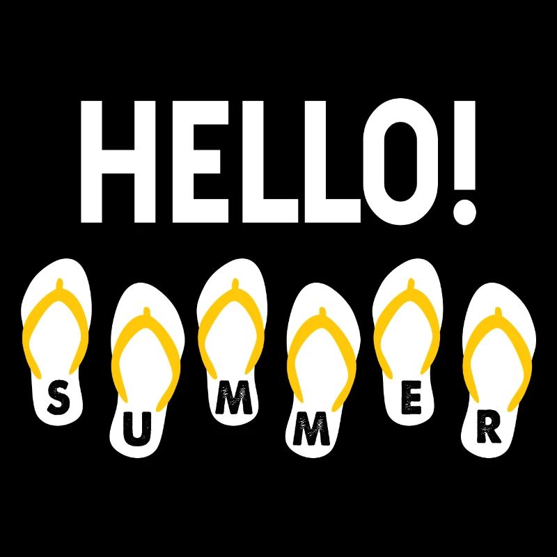 Hello Summer Saying Holiday Gift Cool Sayings