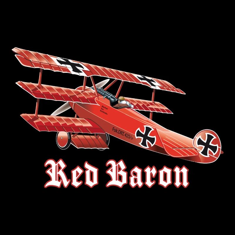 Red Baron (on Dark Tshirt)