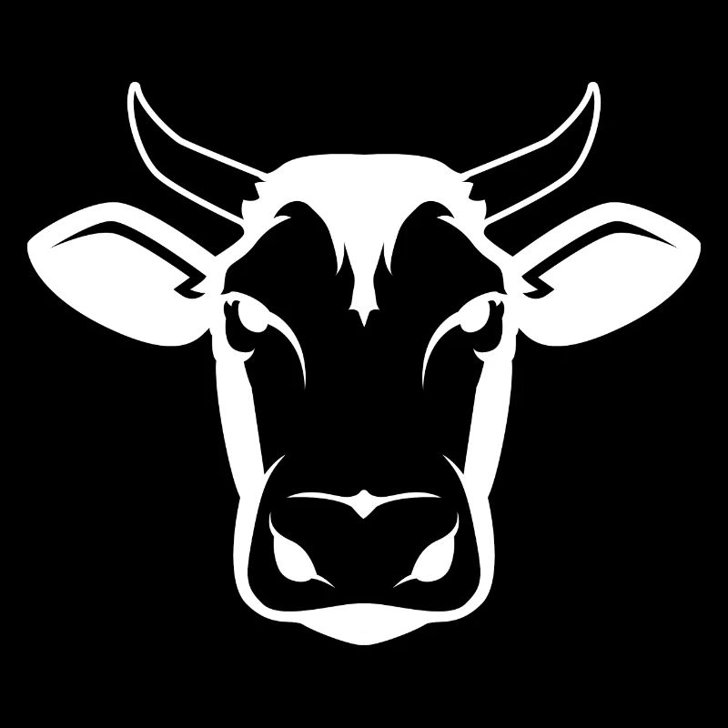 Silhouette de vache