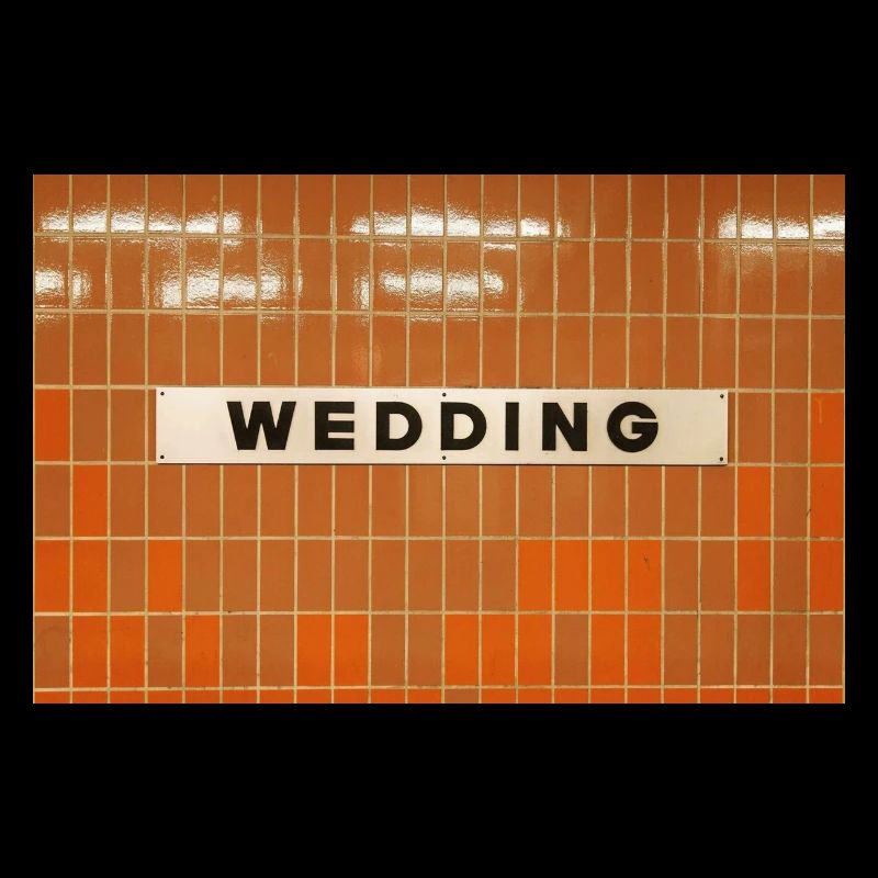 Wedding U-Bahn Station I Geschenk Berlin Liebe